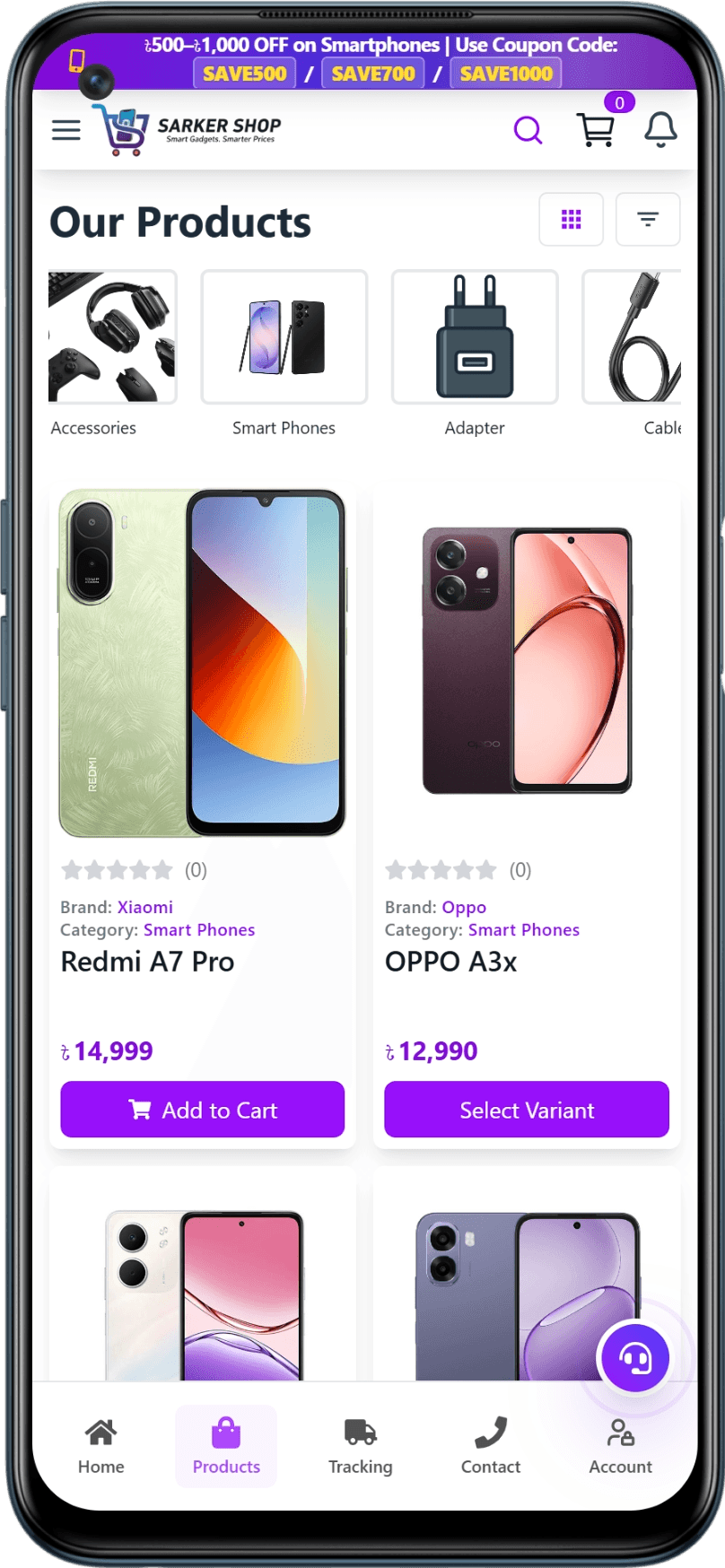Mobile Dashboard